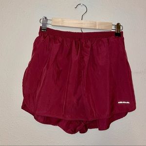 BOA women’s maroon 1.5” half split trainer shorts
